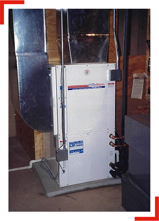 Comfort Control employee working on an outside HVAC unit
